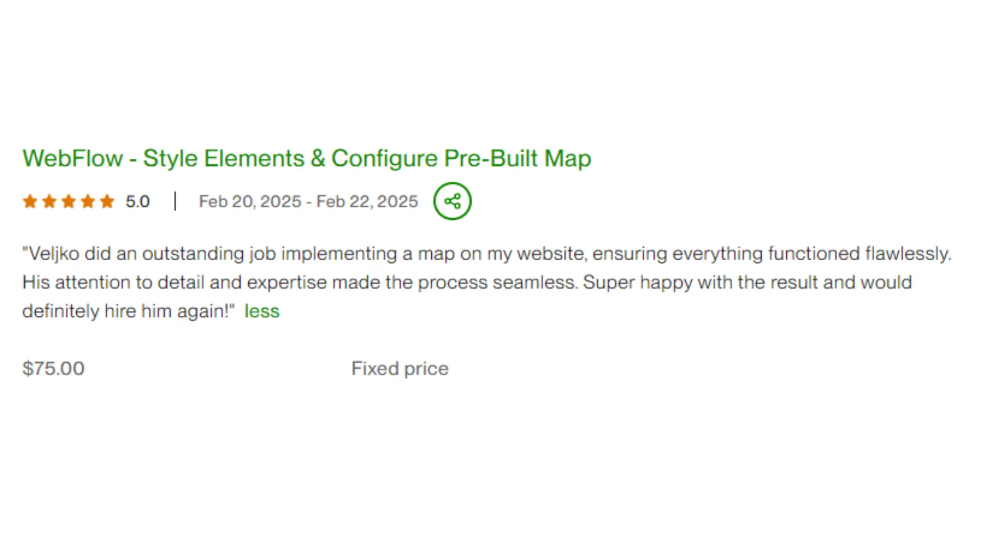 Clients testimonials