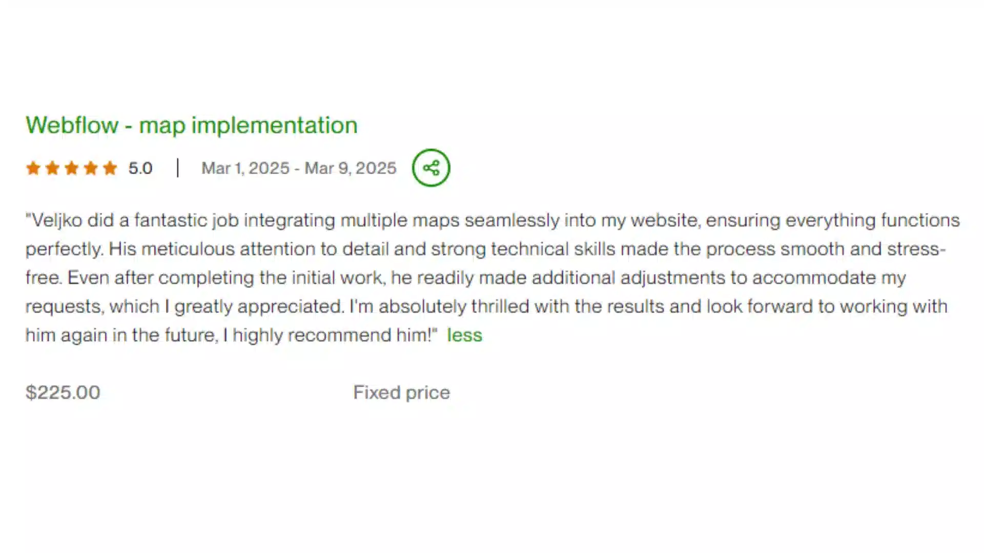 Clients testimonials