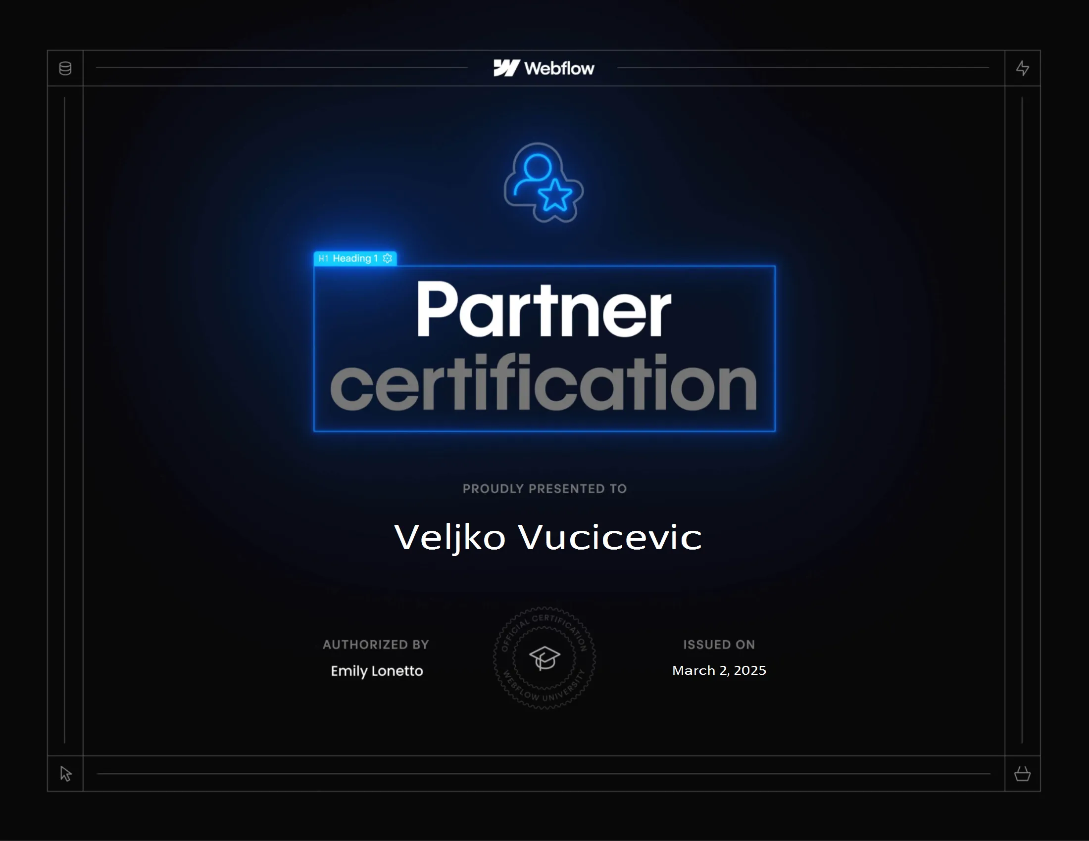 Webflow certificate expert exam conv 1